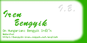 iren bengyik business card